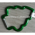 Apple Shaped Aluminum Carabiner Keychain Bulks Wholesale